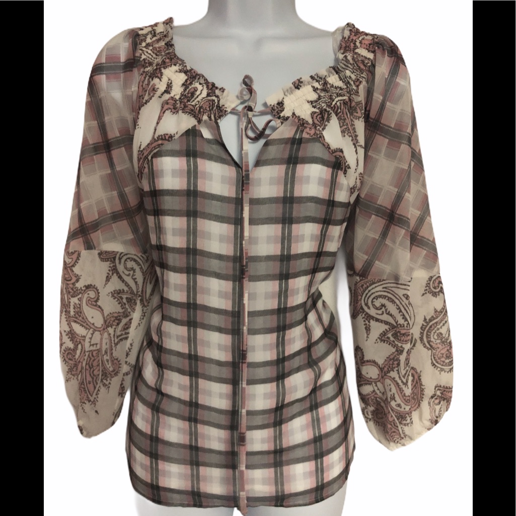 Loft Patchwork Patterned Blouse